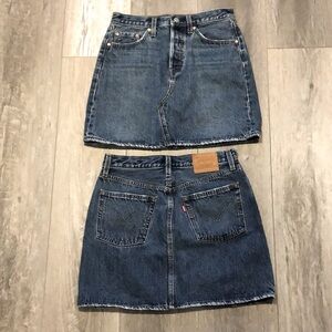 NWT Levi’s premium 4 button-fly denim skirt size 27